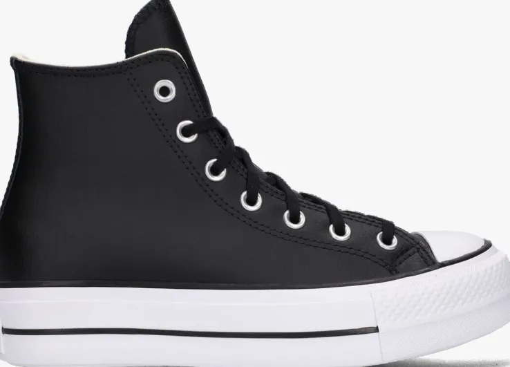 zwarte converse hoge sneakers chuck taylor all star lift hi