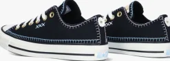 zwarte converse lage sneakers chuck taylor all star crafted stitching