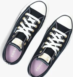 zwarte converse lage sneakers chuck taylor all star crafted stitching
