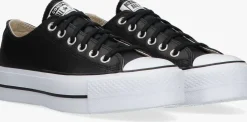zwarte converse lage sneakers chuck taylor all star lift ox