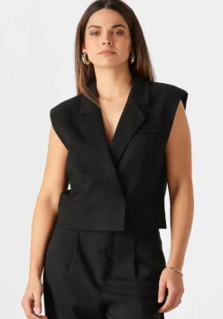 zwarte copenhagen muse gilet cmtailor-short waiscoat