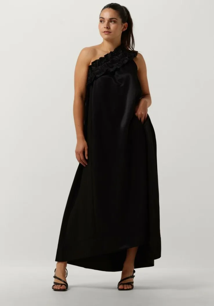 zwarte copenhagen muse maxi jurk cmava-dress