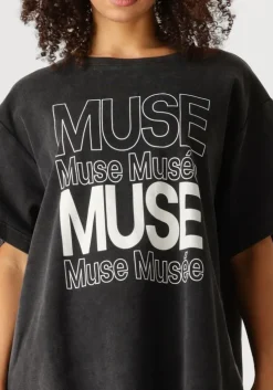 zwarte copenhagen muse t-shirt cmmuse-logo-tee