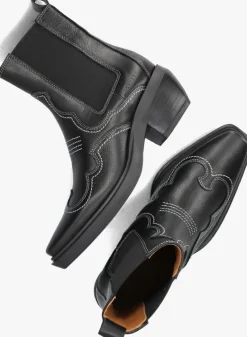 zwarte copenhagen studios enkellaarsjes cph232