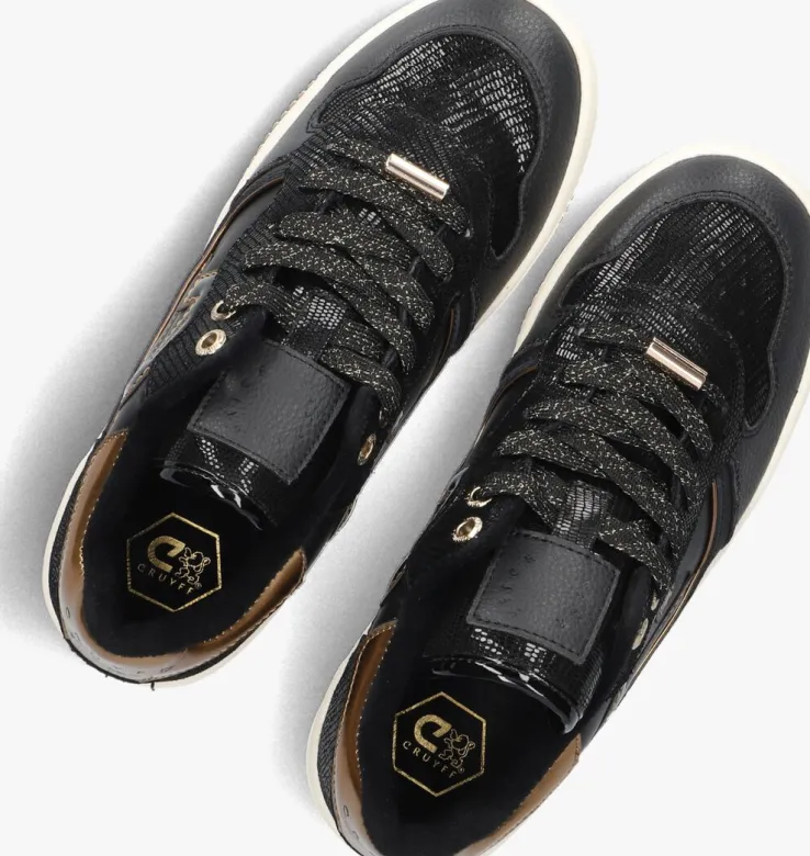 zwarte cruyff junior lage sneakers campo low