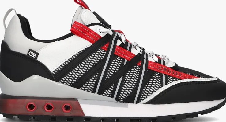 zwarte cruyff junior lage sneakers fearia