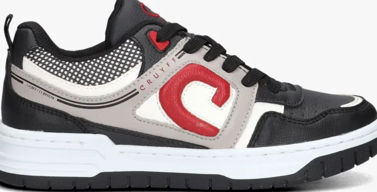 zwarte cruyff junior lage sneakers raval