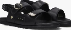 zwarte cruyff junior platte sandalen breeze