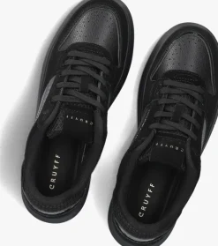 zwarte cruyff lage sneakers tennis court