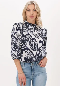 zwarte dea kudibal blouses line ns (co) blouse with ruffles
