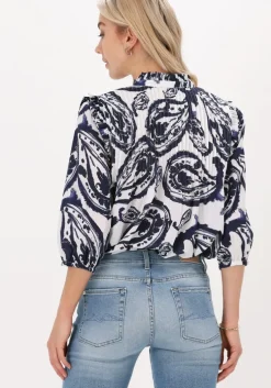 zwarte dea kudibal blouses line ns (co) blouse with ruffles