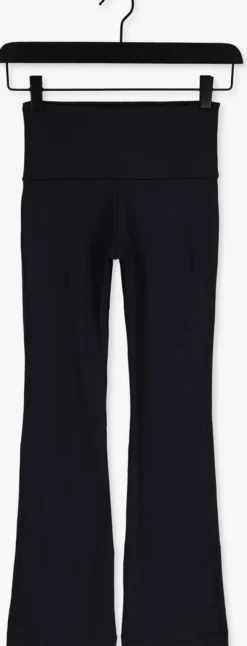 zwarte deblon sports flared broek celine flared leggings