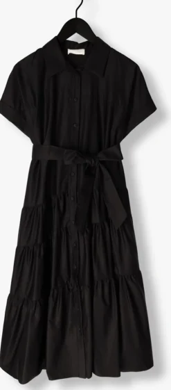 zwarte devotion maxi jurk ear