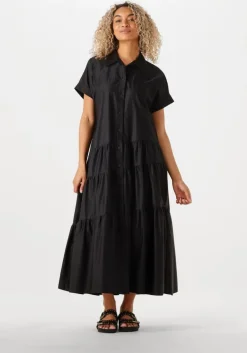 zwarte devotion maxi jurk ear