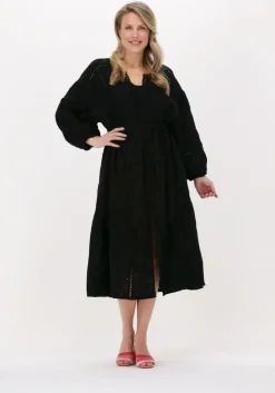 zwarte devotion midi jurk samothraki