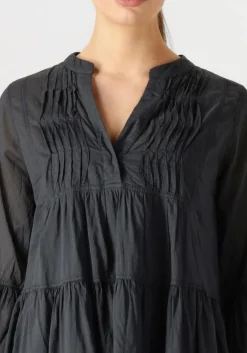 zwarte devotion mini jurk neon