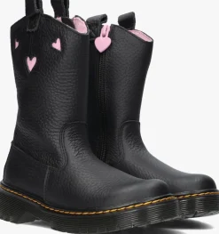 zwarte dr martens chelsea boots bex heart p-o boot j