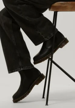zwarte dr martens chelsea boots 2976 smooth