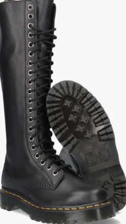 zwarte dr martens hoge laarzen 1b60 bex