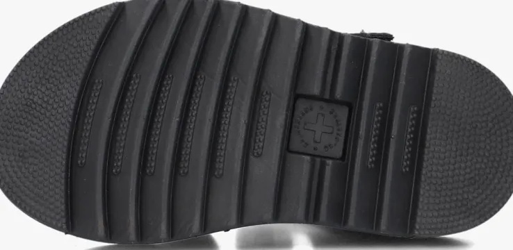 zwarte dr martens platte sandalen marlowe hearts k