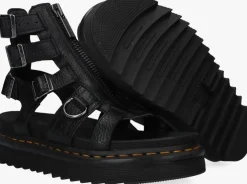 zwarte dr martens sandalen olson