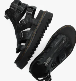 zwarte dr martens sandalen olson