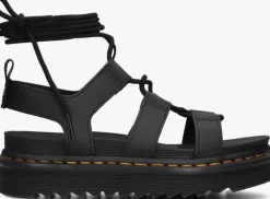zwarte dr martens sandalen nartilla