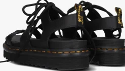 zwarte dr martens sandalen nartilla