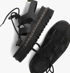 zwarte dr martens sandalen nartilla