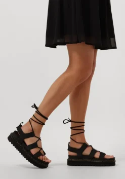 zwarte dr martens sandalen nartilla