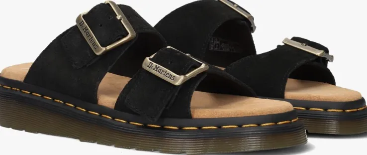 zwarte dr martens slippers josef