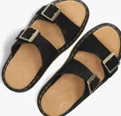 zwarte dr martens slippers josef