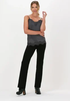 zwarte drykorn flared broek alive 136105