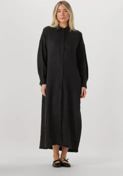 zwarte drykorn maxi jurk dravena