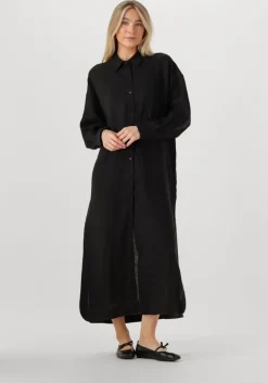 zwarte drykorn maxi jurk dravena