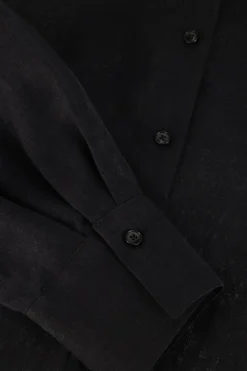 zwarte drykorn maxi jurk dravena