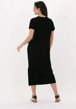 zwarte drykorn midi jurk iloni