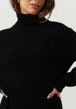 zwarte drykorn midi jurk sastera