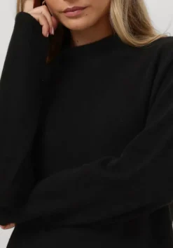 zwarte drykorn midi jurk antona