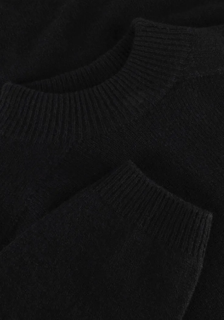 zwarte drykorn midi jurk antona