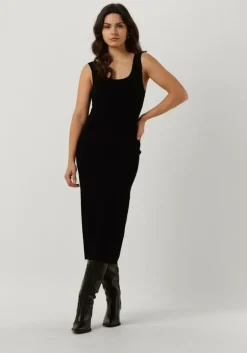 zwarte drykorn midi jurk severe