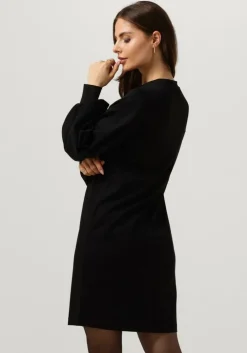 zwarte drykorn mini jurk aldora