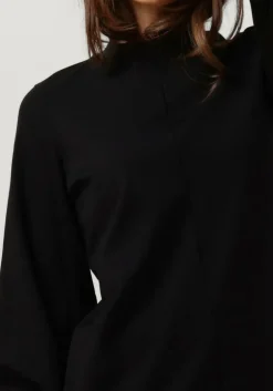 zwarte drykorn mini jurk aldora