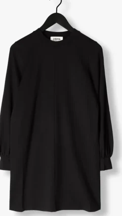 zwarte drykorn mini jurk aldora