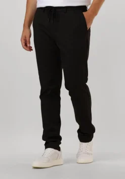 zwarte dstrezzed pantalon the lancaster tapered jogger pattern sweat