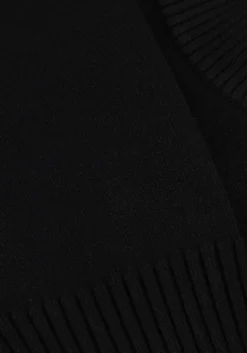 zwarte dstrezzed trui fell mock neck