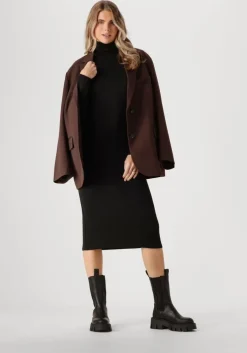 zwarte edited maxi jurk gustava dress