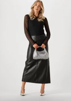 zwarte edited maxirok jella skirt