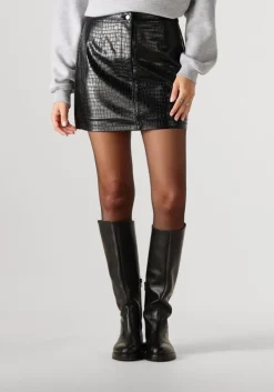 zwarte edited minirok laney skirt