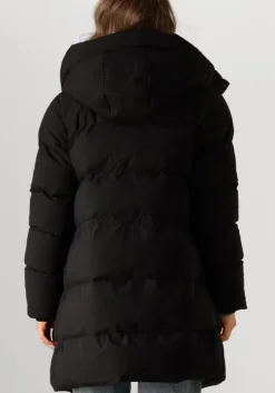 zwarte elvine gewatteerde jas vesper